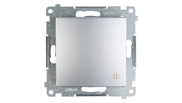 Simon 54 Łącznik krzyżowy srebrny mat DW7A.01/43