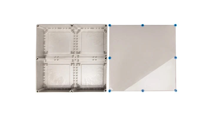 Obudowa pusta Mi, IP 65, wlk.8 - 600x600x170, pokrywa nieprzezroczysta Mi 0801 2000013