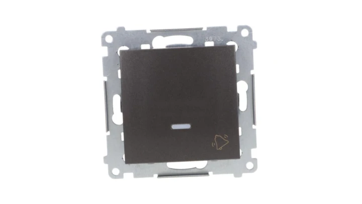 Simon 54 Przycisk /dzwonek/ z podświetleniem, szybkozłącza, antracyt DD1L.01/48