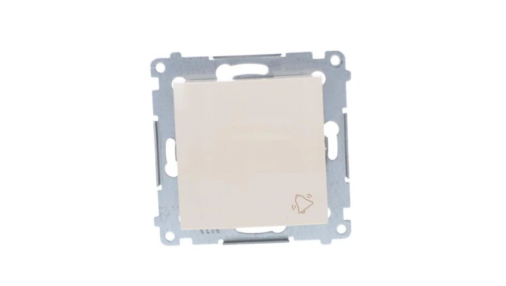 Simon 54 Przycisk /dzwonek/, szybkozłącza, kremowy DD1.01/41