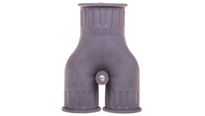 Rozdzielacz Y do węży osłonowych SILVYN KLICK-Y TPE 2x16/1x21 szary 56000150