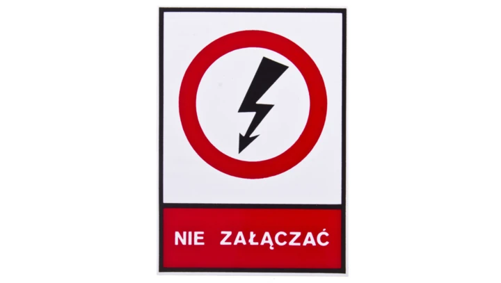 Tabliczka /znak zakazu/ TZZ 74x105S E04TZ-01031120200 /10szt./