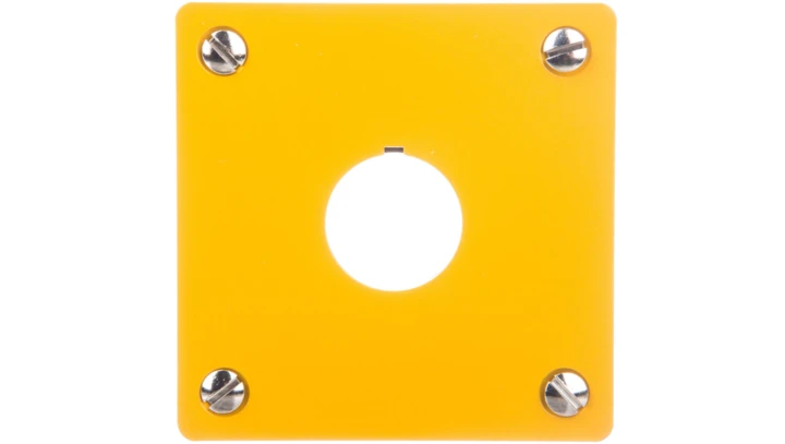 Płyta czołowa do montażu podtynkowego 1-otwór (żółta) 22mm M22-EY1 216542