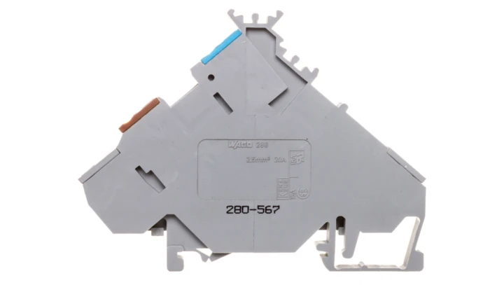 Złączka 0,08-2,5mm2 szary 20A DIN 35mm 280-567 /20szt./