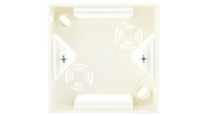 AS Puszka natynkowa pojedyncza ecru PNP-1G/27