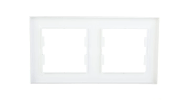 ASFORA Ramka podwójna pozioma biała EPH5800221