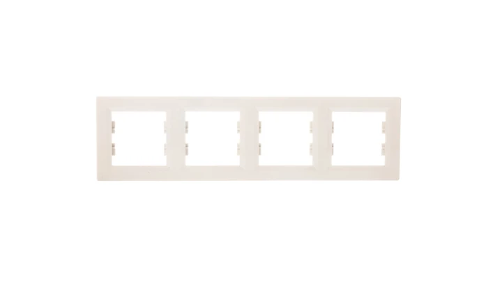ASFORA Ramka poczwórna pozioma kremowa EPH5800423