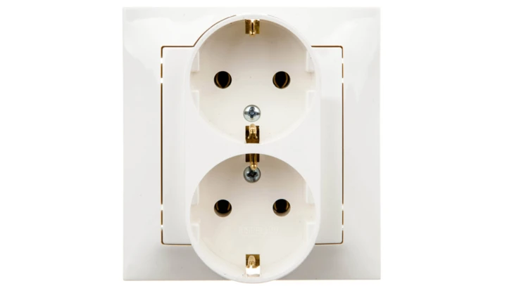 IMPRESJA Gniazdo podwójne z/u Schuko ecrue GP-2YS/27