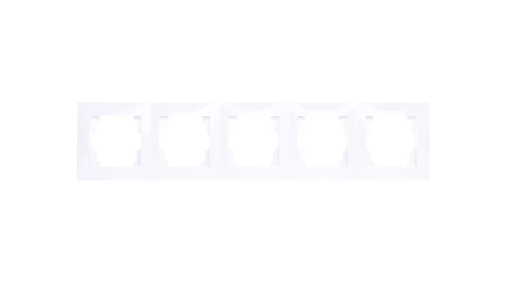 CARLA Ramka pięciokrotna biała 1775-00