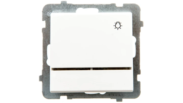 SONATA Przycisk /światło/ z podświetleniem ecru ŁP-5RS/m/27