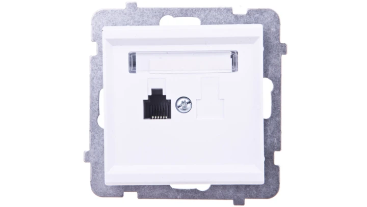 SONATA Gniazdo telefoniczne pojedyncze RJ11 białe GPT-1R/m/00