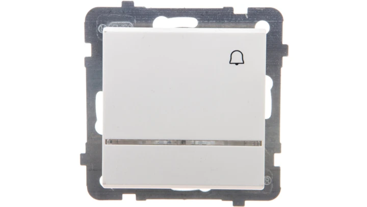 SONATA Przycisk /dzwonek/ z podświetleniem ecru ŁP-6RS/m/27
