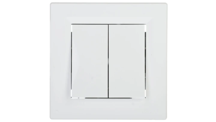 Łącznik Asfora świecznikowy biały z ramką EPH0300121