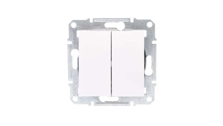 ASFORA Łącznik świecznikowy bez ramki biały EPH0301421