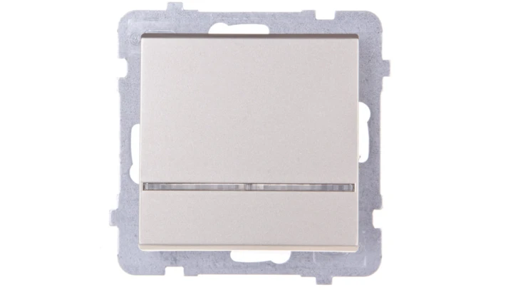 SONATA Łącznik pojedynczy z podświetleniem szampański złoty ŁP-1RS/m/39