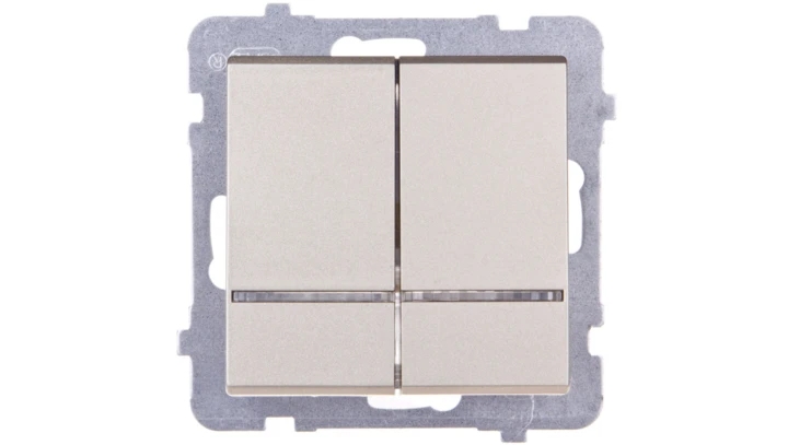 SONATA Łącznik świecznikowy z podświetleniem szampański złoty ŁP-2RS/m/39