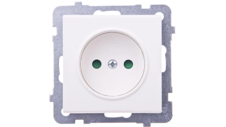 SONATA Gniazdo pojedyncze b/u z przesłonami ecru GP-1RP/m/27