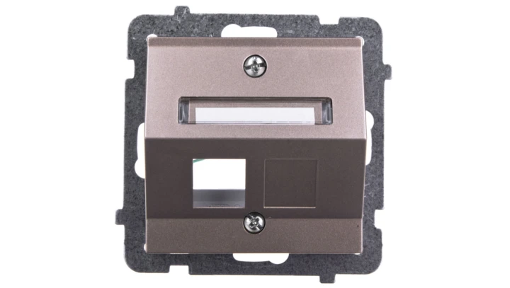 SONATA Obudowa gniazda komputerowego pojedynczego skośna szampański złoty GPK-1RS/p/39