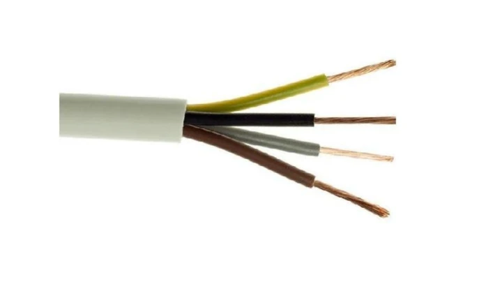 Przewód warsztatowy H05VV-F (OWY) 4x1 żo czarny /100m/