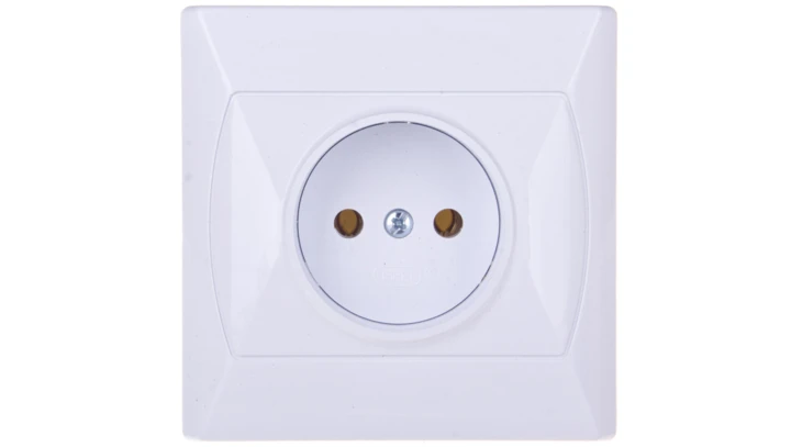 AKCENT Gniazdo pojedyncze b/u białe GP-1A/00
