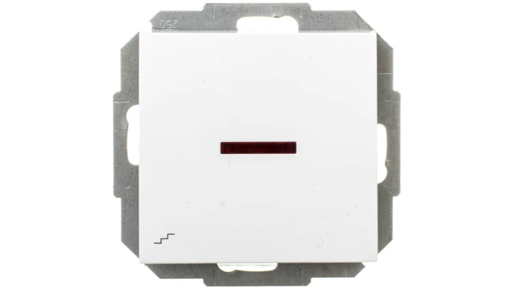 Sentia Łącznik schodowy 10A z podświetleniem biały 1425-10