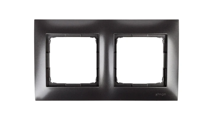 Simon 54 Premium Ramka podwójna antracyt DR2/48