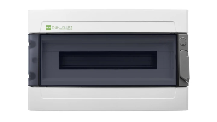 Rozdzielnica hermetyczna EP-LUX natynkowa 1x18 1500V DC 1000V AC PE+N dymny IP65 1955-01