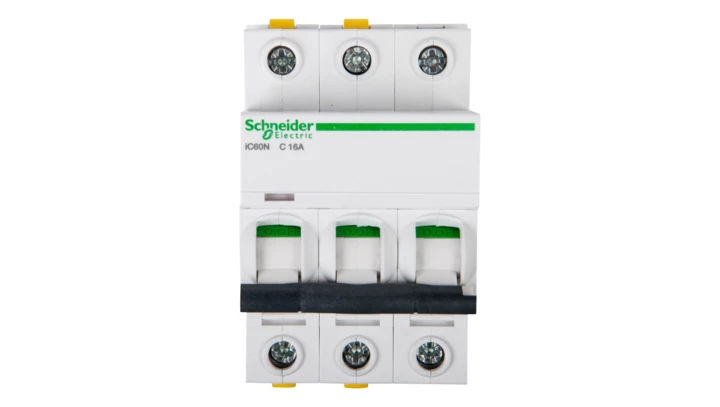 Wyłącznik nadprądowy 3P C 16A 6kA AC iC60N-C16-3 A9F04316