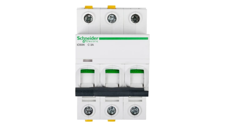 Wyłącznik nadprądowy 3P C 3A 6kA AC iC60N-C3-3 A9F04303