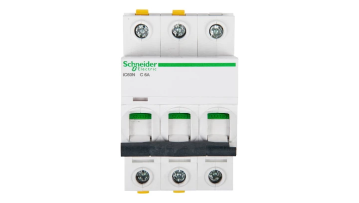 Wyłącznik nadprądowy 3P C 6A 6kA AC iC60N-C6-3 A9F04306