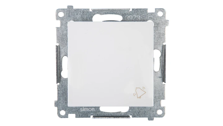 Simon 54 Przycisk /dzwonek/, szybkozłącza, biały DD1.01/11