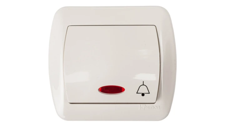 Simon Akord Przycisk /dzwonek/ beżowy AD1L/12