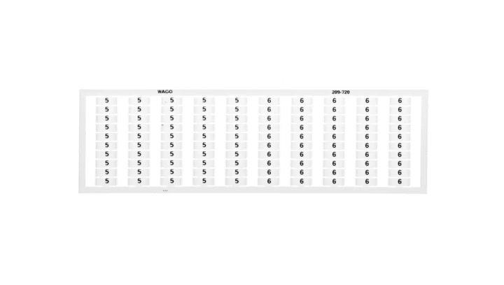 Ramka z oznacznikami 50x 5/6 209-720 /5szt./
