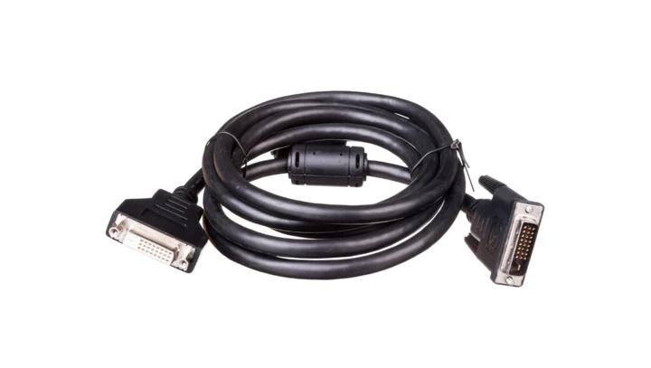 Kabel przedłużający DVI-D Dual Link Typ DVI-D(24+1)/DVI-D(24+1), M/Ż czarny 2m AK-320200-020-S
