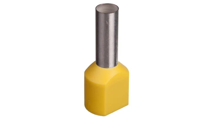 Końcówka tulejkowa izolowana TID 2x6mm2/14mm żółta cynowana TID2x6L14 /100szt./