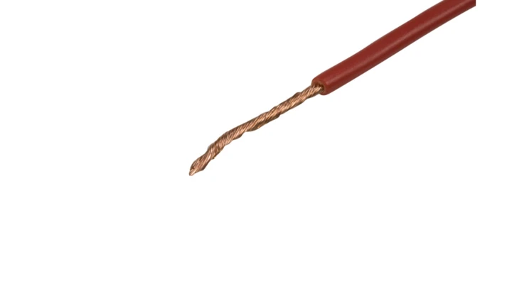 Przewód instalacyjny H05V-K (LgY) 0,5 czerwony /100m/