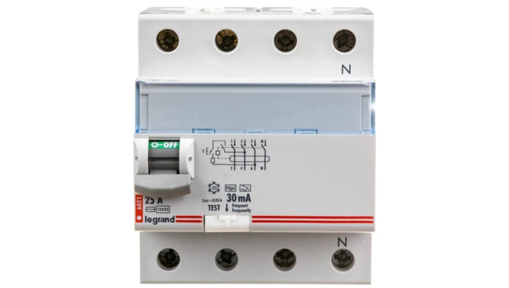 Wyłącznik różnicowoprądowy P 304 4P 25A 0,03A Typ F (HPI) SERII DX3 411694