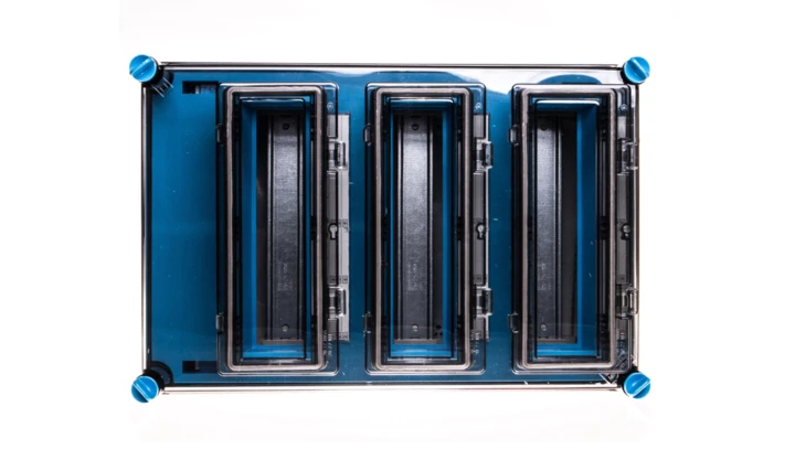 Skrzynka modułowa Mi, IP 65, wlk.3 - 3x12 modułów, z zac.Fixconnect i 3 okienkami Mi 1333 2000605