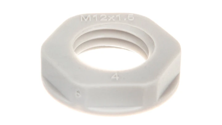 Nakrętka poliamidowa M12 szara N 12M E03DK-02020100101 /100szt./