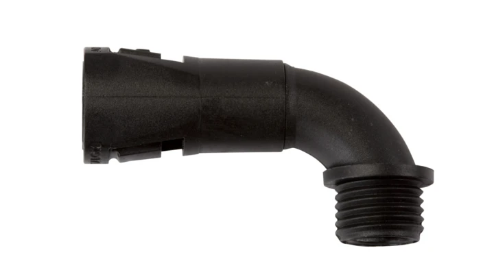 Dławnica poliamidowa kątowa do rur osłonowych PG7 IP66 czarna SFKD 7 E03DK-07070100101 /10szt./