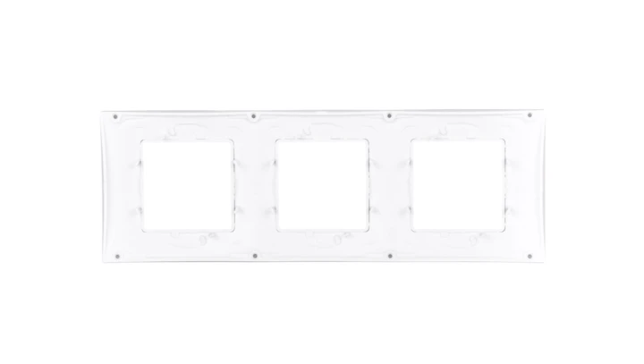 Unica Plus Ramka potrójna czarny pozioma MGU6.006.877