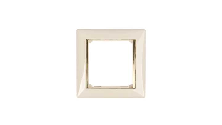 VALENA Ramka pojedyncza pozioma krem/złoto 774151