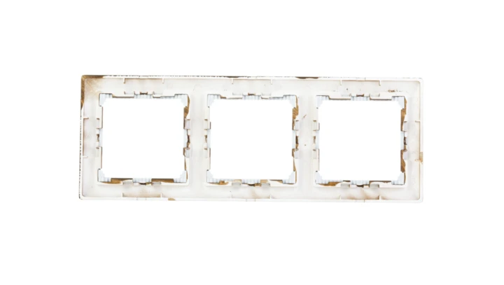 VALENA Ramka potrójna pozioma wenge/srebro 770373