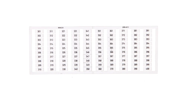 Ramka z oznacznikami 50x 11/12 209-523 /5szt./