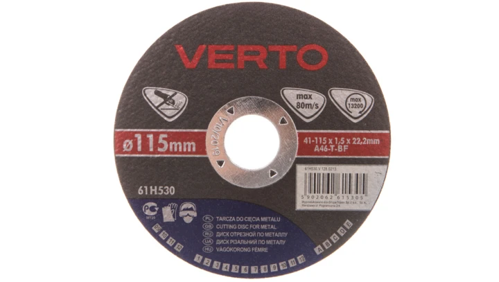 Tarcza tnąca do metalu 115 x 1.5 x 22.2 mm