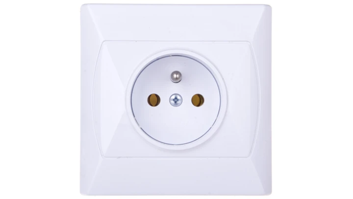 AKCENT Gniazdo pojedyncze z/u białe GP-1AZ/00