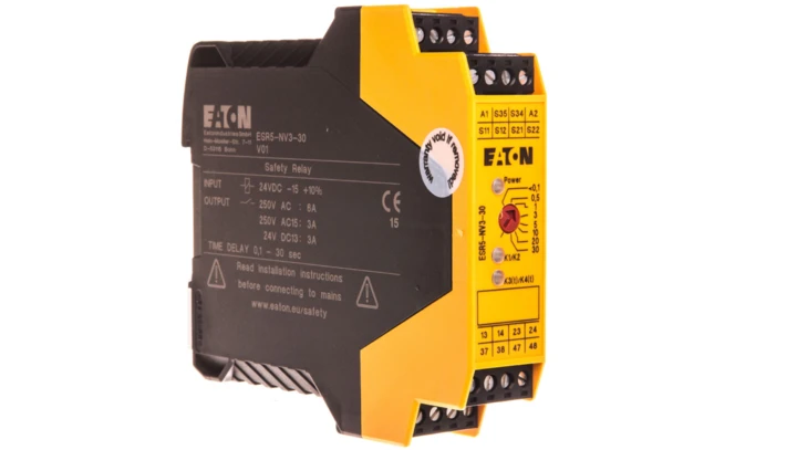 Przekaźnik bezpieczeństwa do przycisków bezpieczeństwa, drzwi ochronnych i barier optycznych 3Z 24V DC ESR5-NV3-30 118705