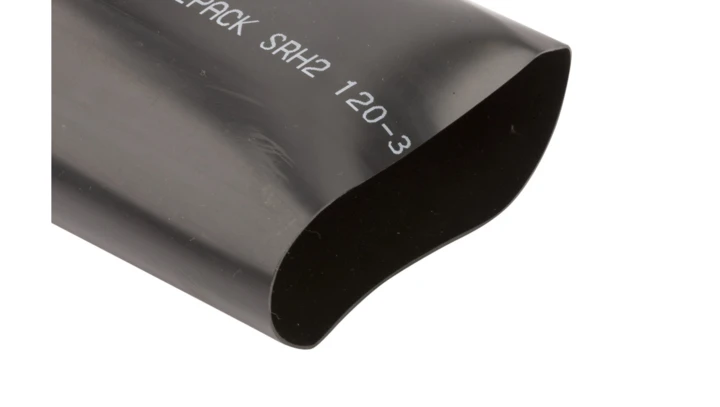 Rura termokurczliwa pogrubiana z klejem, czarna, SRH2 120-34 1000mm, 127431