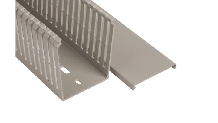 Korytko grzebieniowe samogasnące 60x80 szare z pokrywą UV ECS6080 /2m/