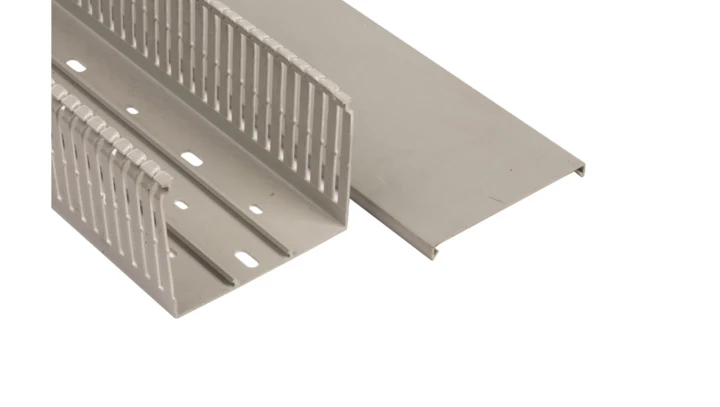 Korytko grzebieniowe samogasnące 100x80 szare z pokrywą UV ECS10080 /2m/ (opak. 24m)